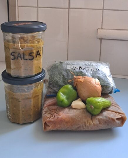 Green tomatoes salsa & how to preserve seasonal produce